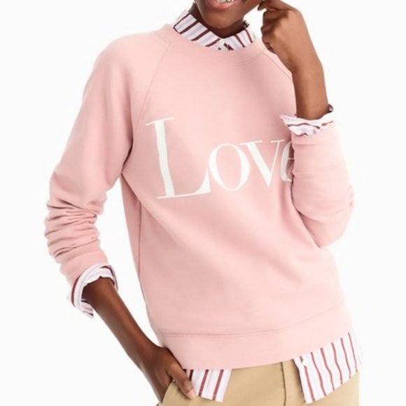 j crew love sweatshirt
